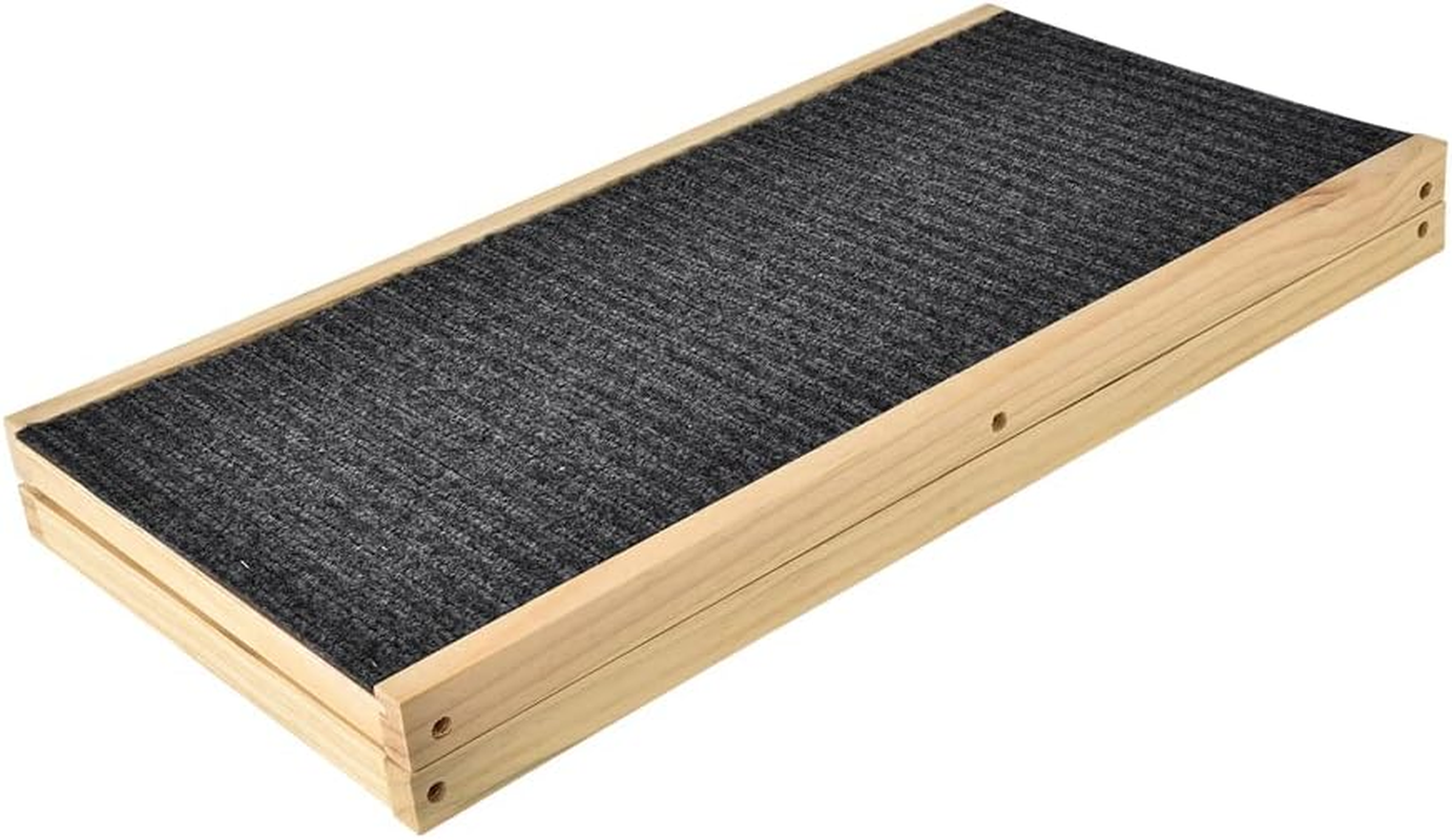 Ramp for Dog, for Cat Stair with Non-Slip Carpet Can Support 150Kg, Adjustable from 30Cm to 40Cm, Fold Ramp for Cars, Bed and Sofa image number 1
