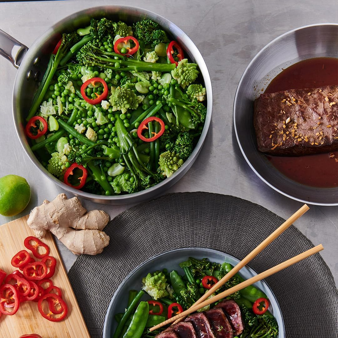 De Buyer - Alchemy Straight Saut&eacute; Pan - 24 Cm - 3602.24, Grey image number 2