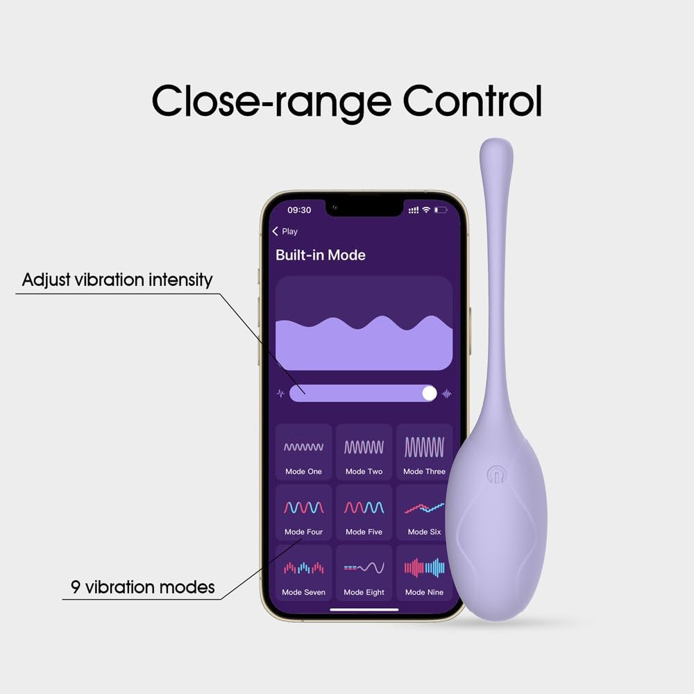 Winyi Kitty App Control Egg Vibrator - Purple image number 6