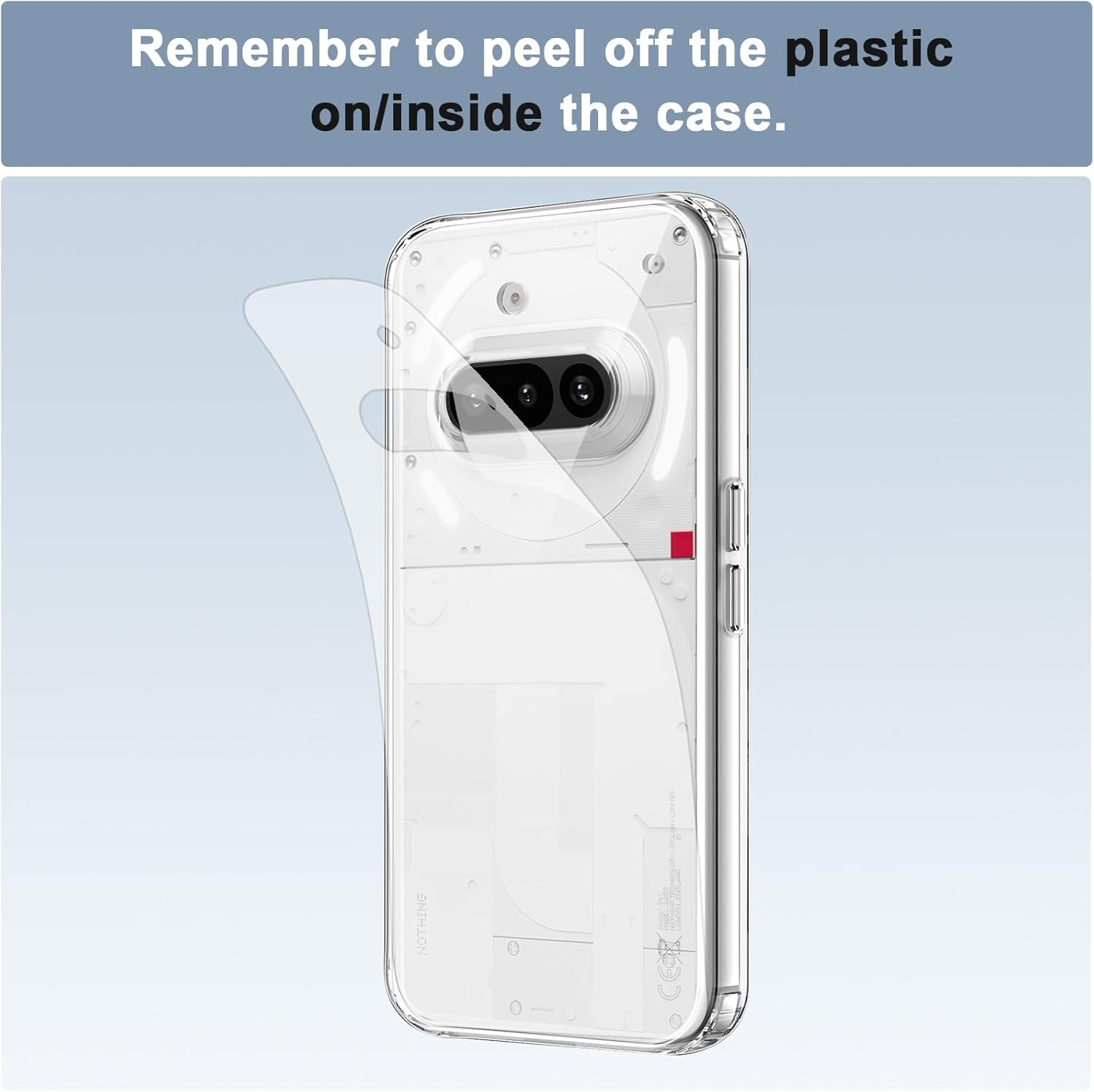 Jellypie for Nothing Phone 3A Case Clear, Transparent Shockproof Anti-Scratch Protective Case for Nothing Phone (3A) image number 2