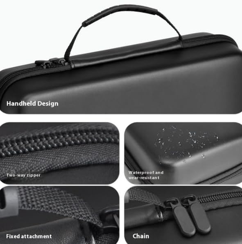 Coyktonty Hard Carrying Case for Lenovo Legion Go S,Protector for Lenovo Legion Go S Gaming Handheld, Black/Double Pocket/Large Capacity image number 1