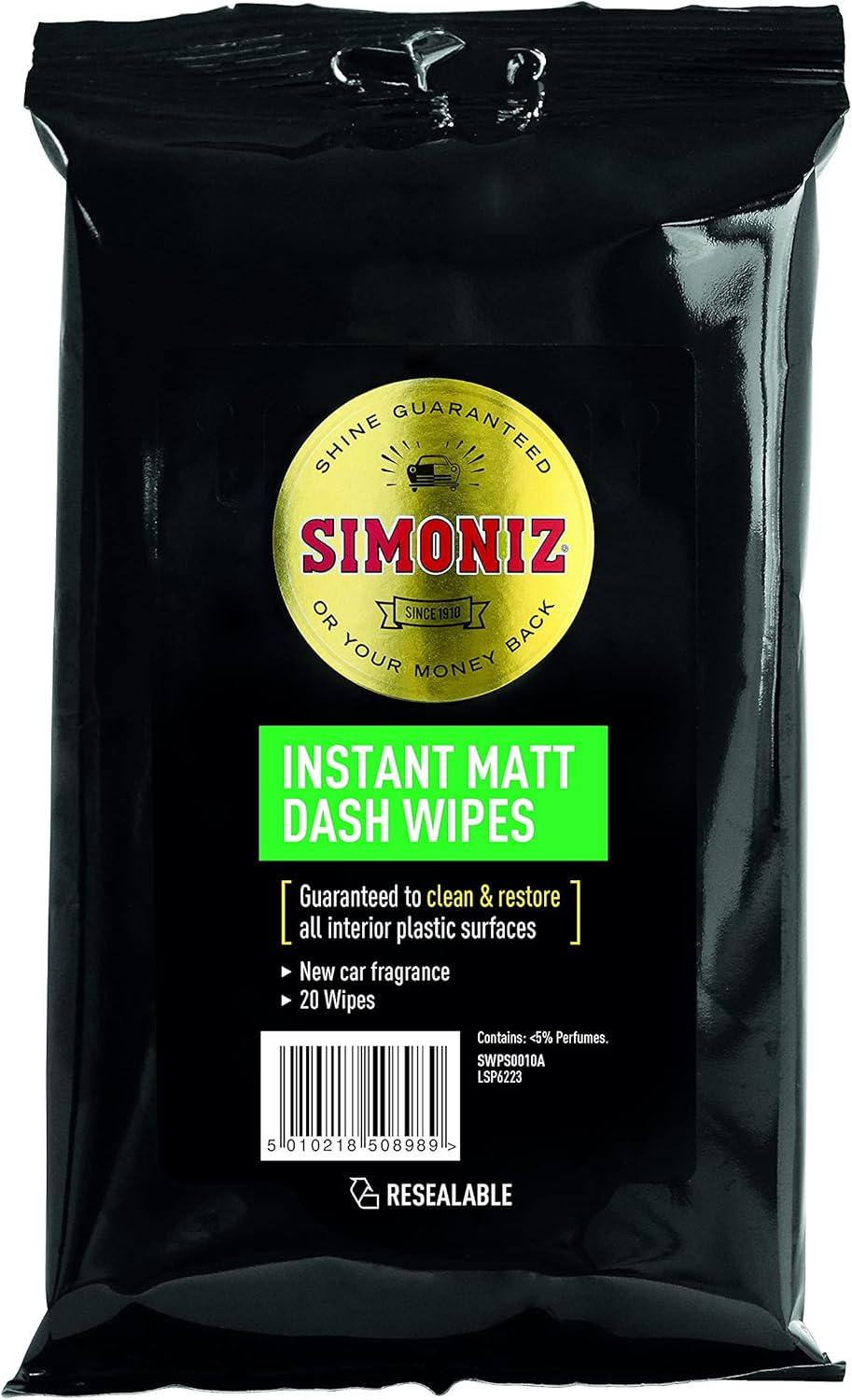 Simoniz Dashboard Protector Matt Wipes 20 Pack