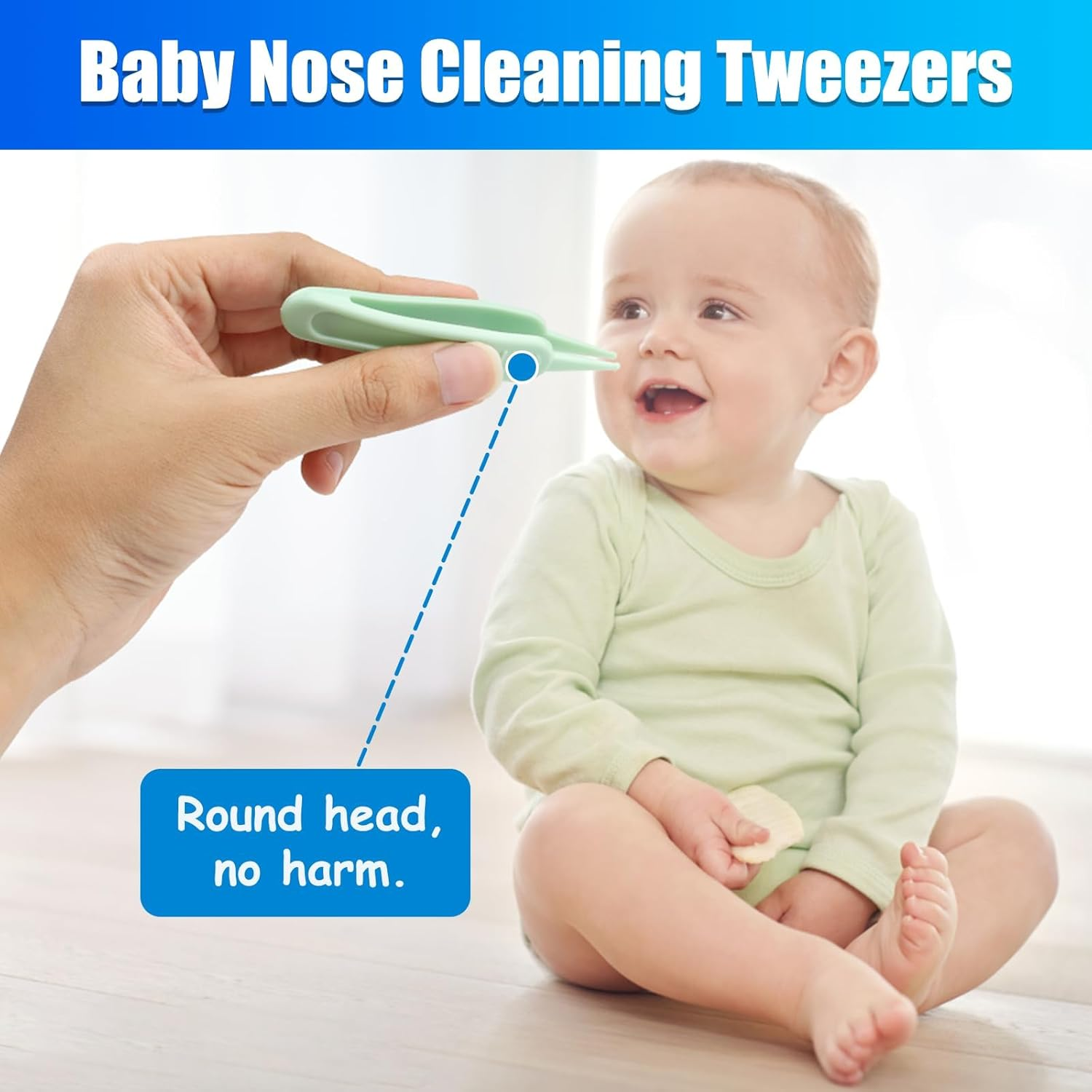 Nasal Aspirator Hygiene Filters 100PCS, Replacement for Nosefrida Nasal Aspirator Filters Safe Environmental, BPA, Phthalate & Latex-Free (100 Count +Tweezer) image number 2