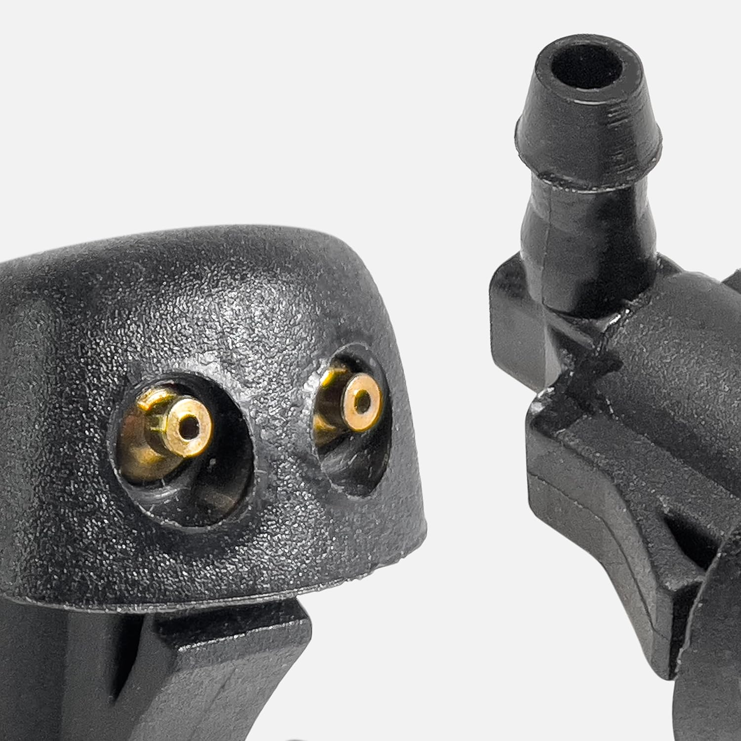 Click&Fit 2-Pcs Windshield Washer Nozzles Compatible with Mazda 3/5/6 2002-2011, Black Plastic, Globe Valve, Automotive Windshield Washer Nozzles image number 4