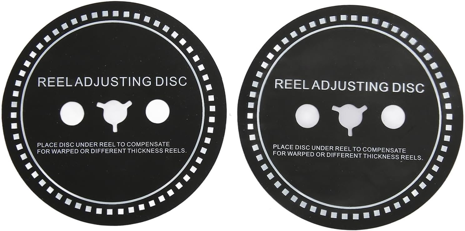 2PCS Nab HUB Adapter Spacer for Reel to Reel Tape Recorder, Silicone Reel Adjusting Disc for Reel to Reel Tape Recorder Black (0.8Mm)