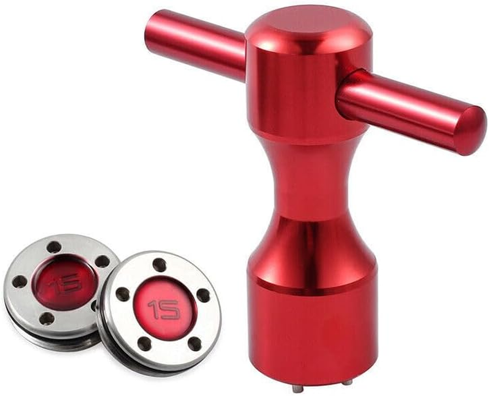 AIMALL 2X 10/15/20G Golf Custom Weights +Wrench for Titleist Scotty Cameron Putters Red, Durable Stainless Steel, with Rubber O-Rings image number 6