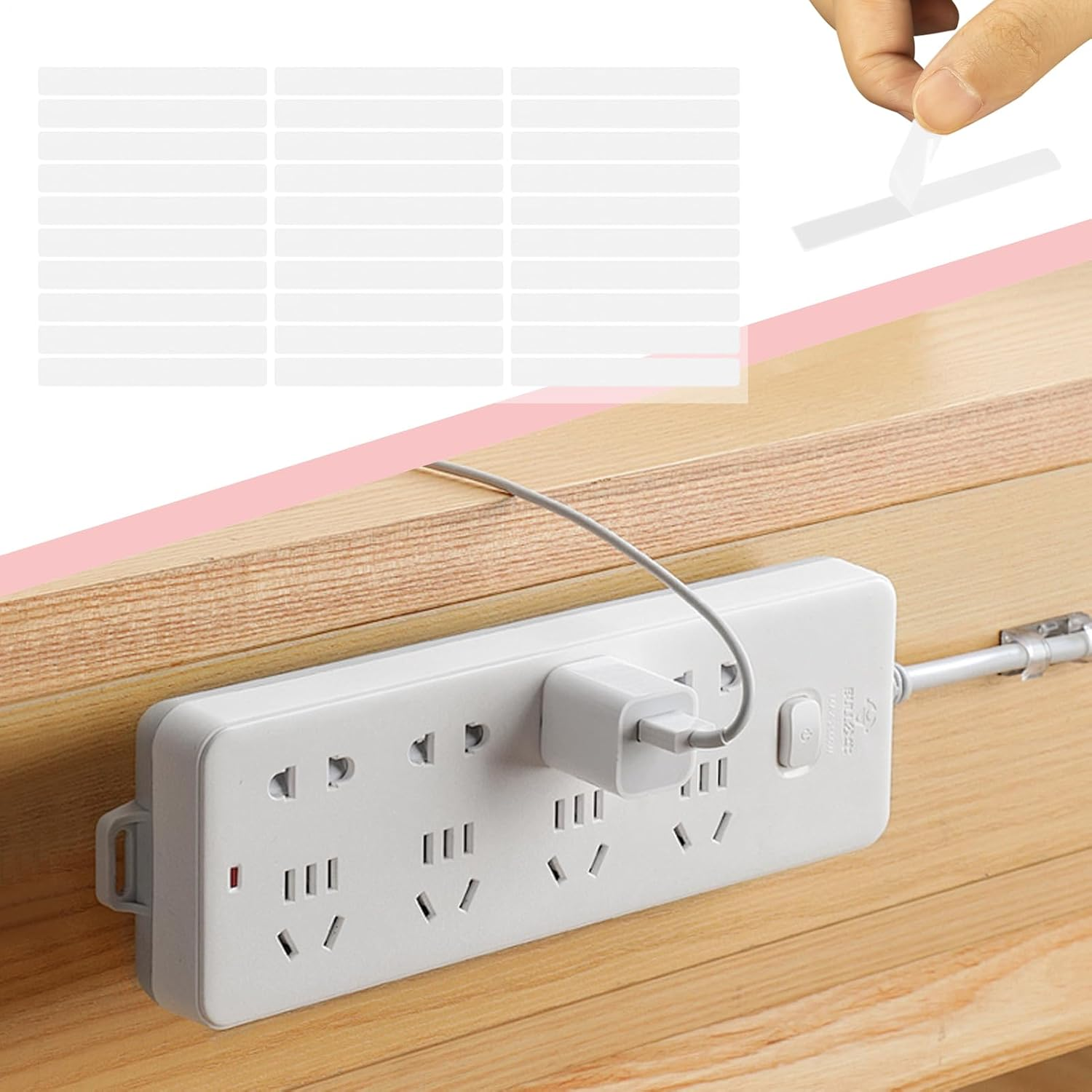 Press on Nail Tape,Adhesive Clear Mounting Tape for Nail Packaging | Strong Sticky Reusable Salon Supplies Manicure Designs Adhesive for Indoor Home Wall Room image number 3