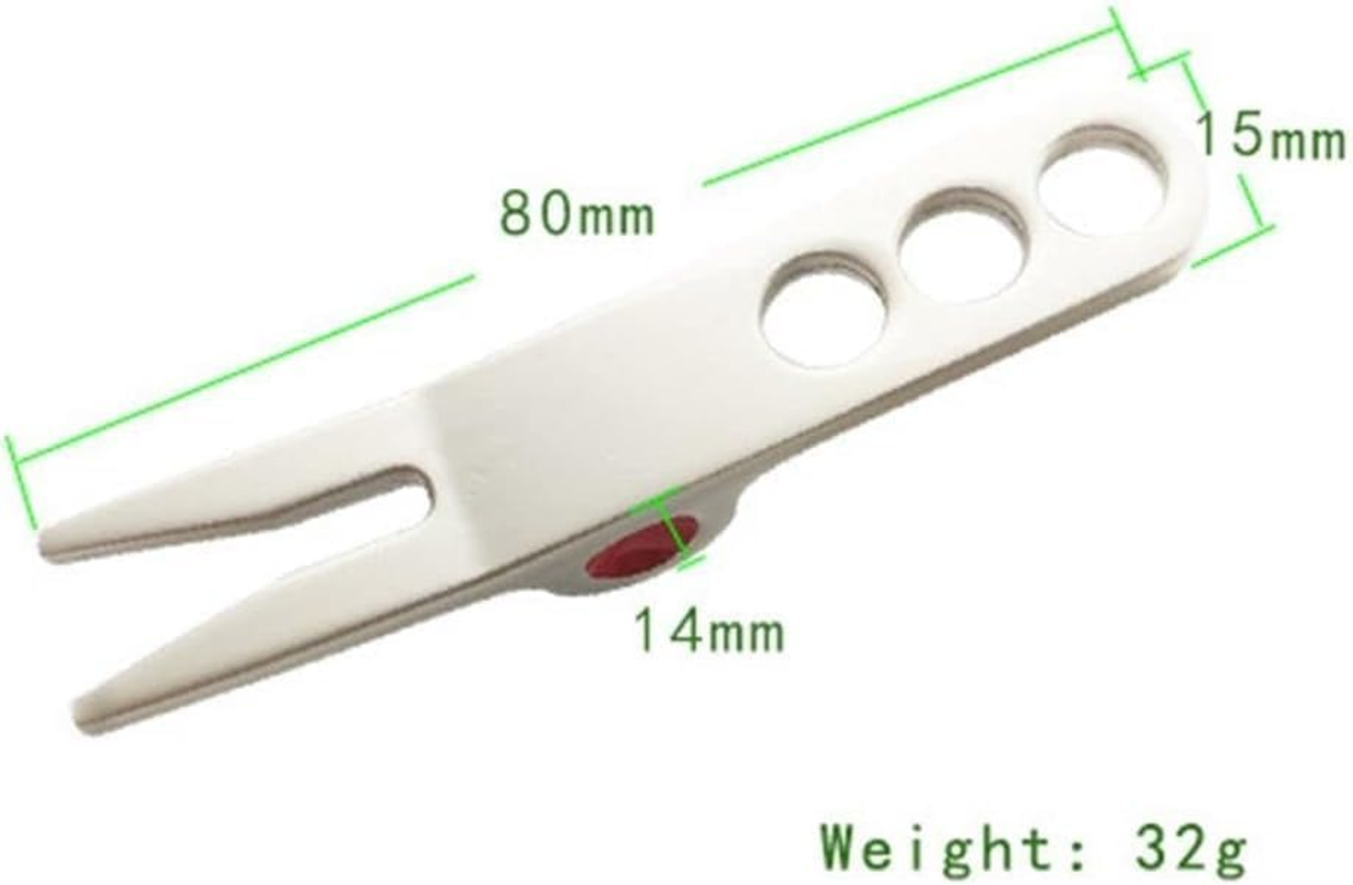 Jinshining 4 Pcs Silver Golf Ball Fork Pivot Divot Repair Tool Compatible Golf Divot Tools for Scotty Cameron Divot Tools image number 3