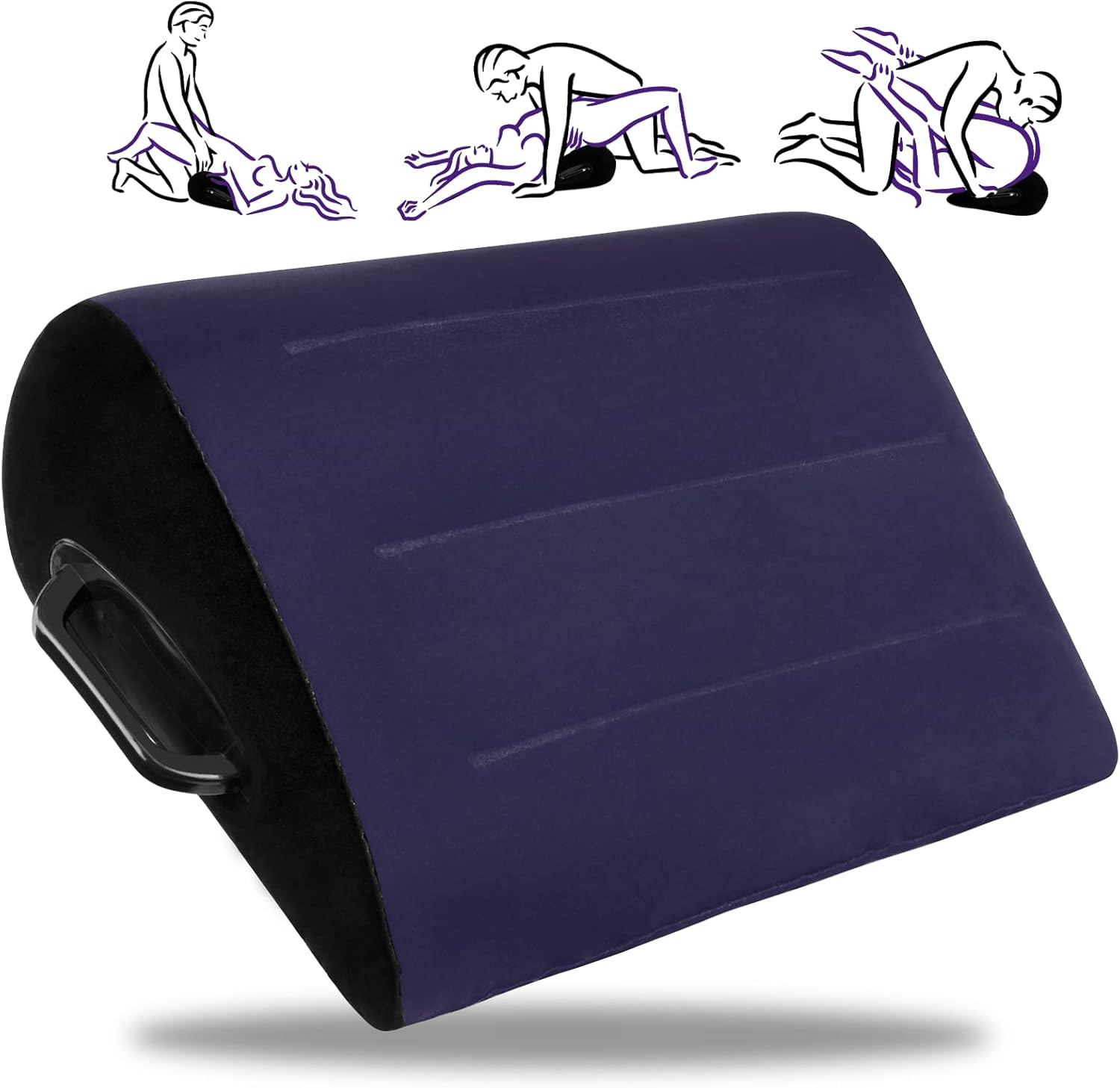 Sex Position Pillow for Adults Sex Toys Sex Furniture Sex Pillow Sex Products for Adult Couples Inflatable Pillow Bedroom Men Women (Black)