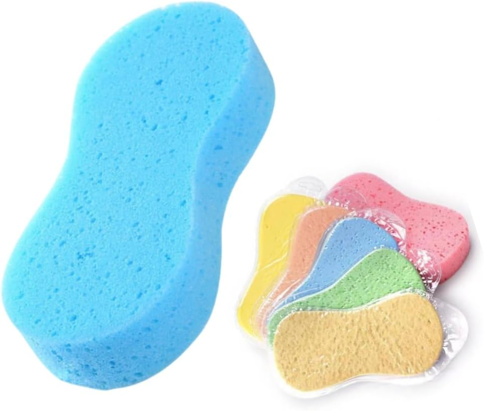 Leitungg Car Wash Sponge, Large Multi Use Sponges for Cleaning, Tile, Bike, Easy Grip Sponge for Kitchen, Bathroom, Household Cleaning, 3Pcs Random Color image number 5