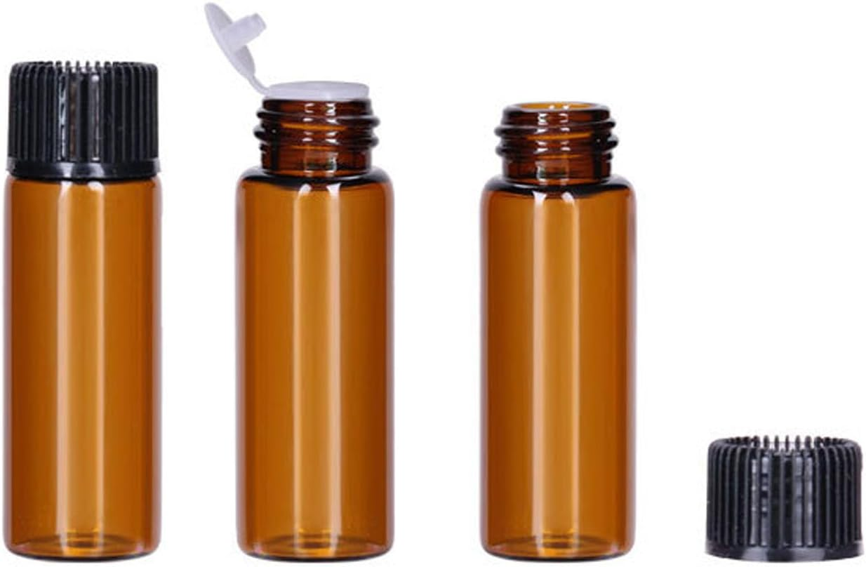 20Ml Glass Vials 12 Pack, Fitted with a One-Piece Stopper for Essential Oils & Perfume, Refillable Sample Containers（Teal Brown） image number 6