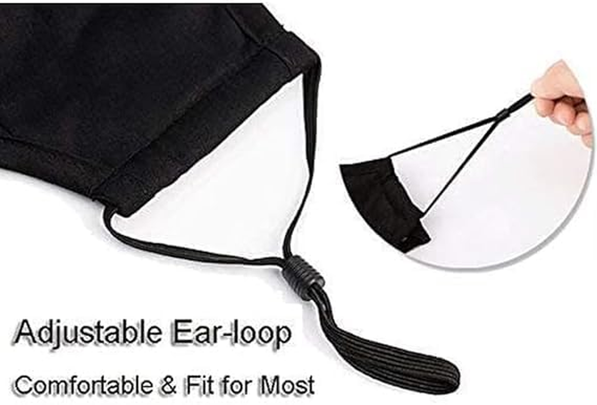 Dust Mask, Amazer Tec Activated Carbon Dustproof Mask, 2 Pcs Cotton Mask with 4 Extra Carbon Filters image number 1