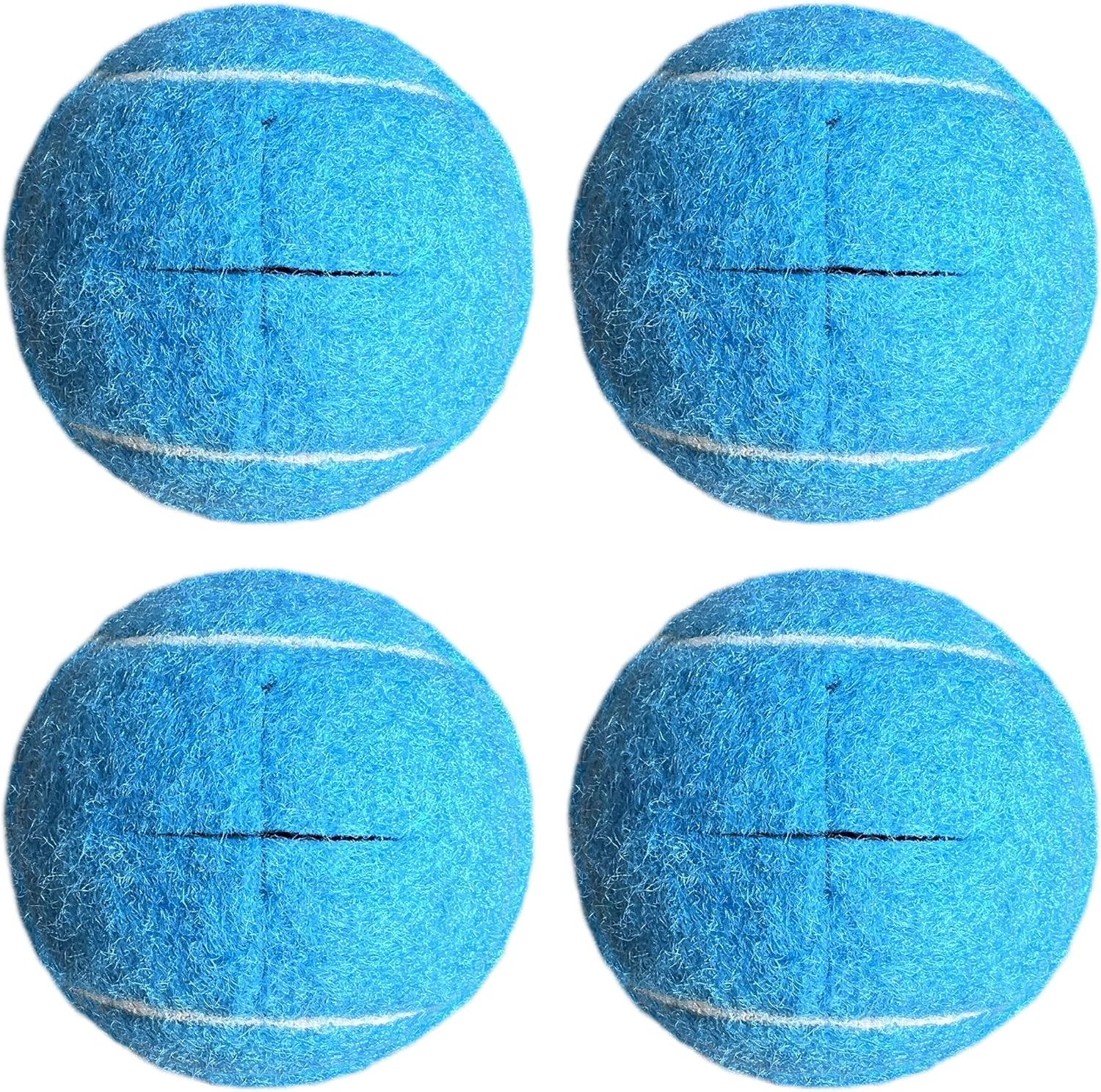 4 Pack Precut Tennis Balls for Walkers, Heavy Duty Long Lasting Felt Pads for Furniture Legs and Floor Protection