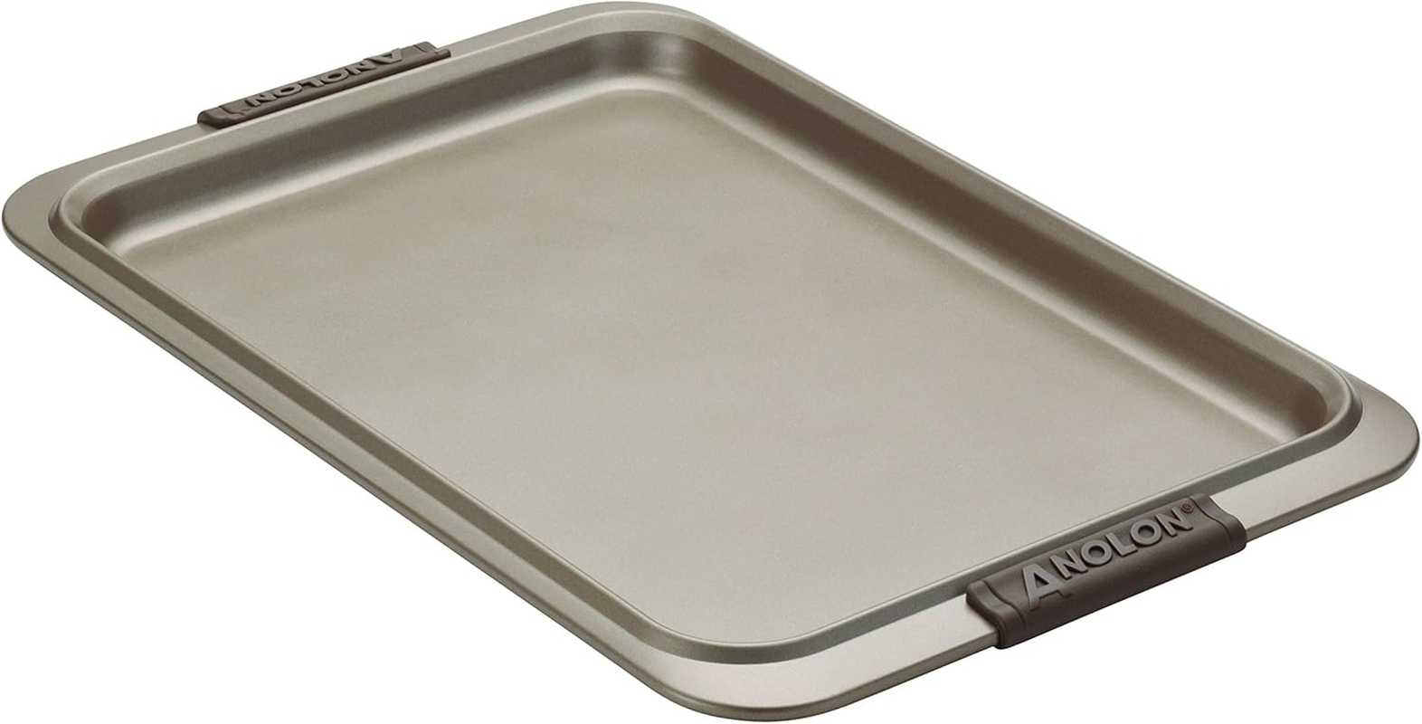 Anolon Advanced Bronze Nonstick Bakeware 10-Inch X 15-Inch Cookie Pan with Silicone Grips image number 2