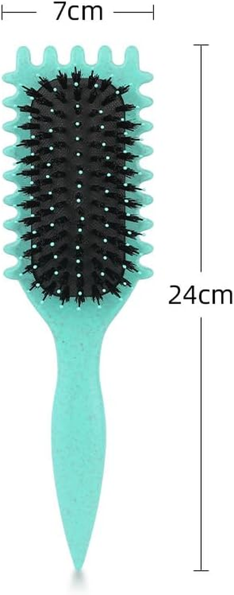 Curly Hair Brush, Curl Define Styling Brush,New Curly Hair Brush for Detangling for Combing (Green-2Pack)