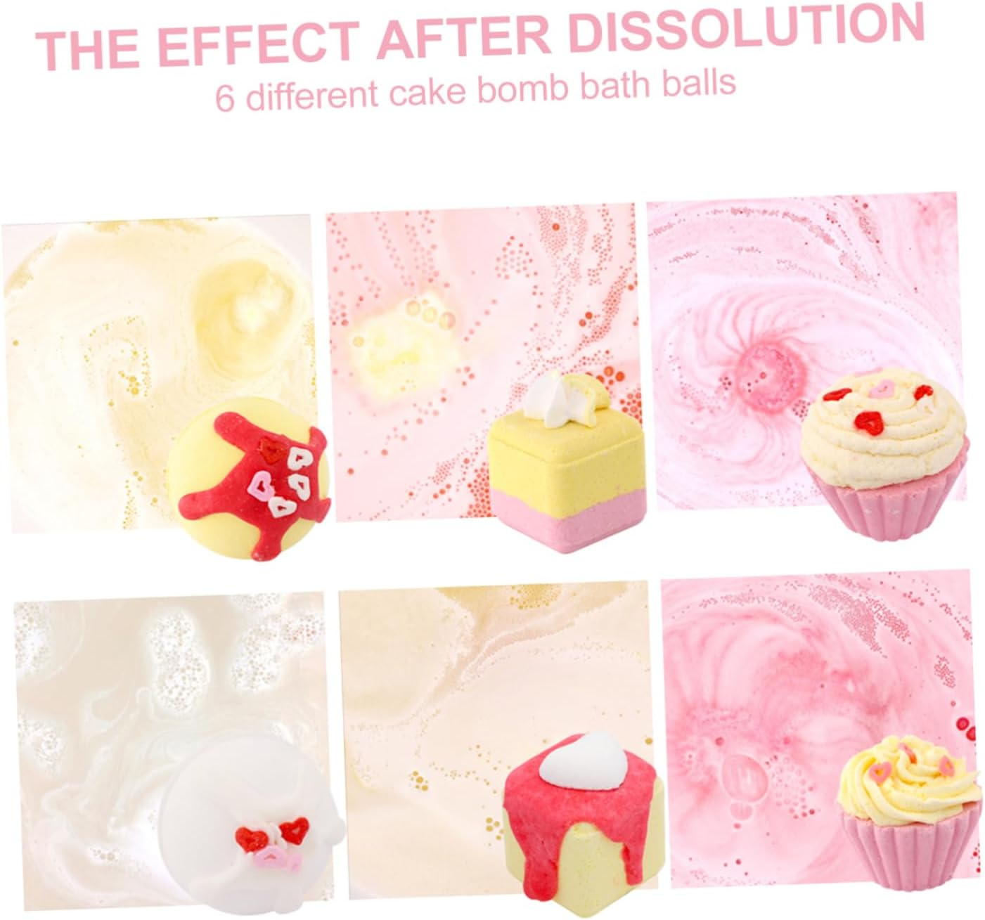 FOYTOKI 6Pcs Bubble Boys and Girls Spa Bath Salt Balls for Adults Boys and Girls image number 1