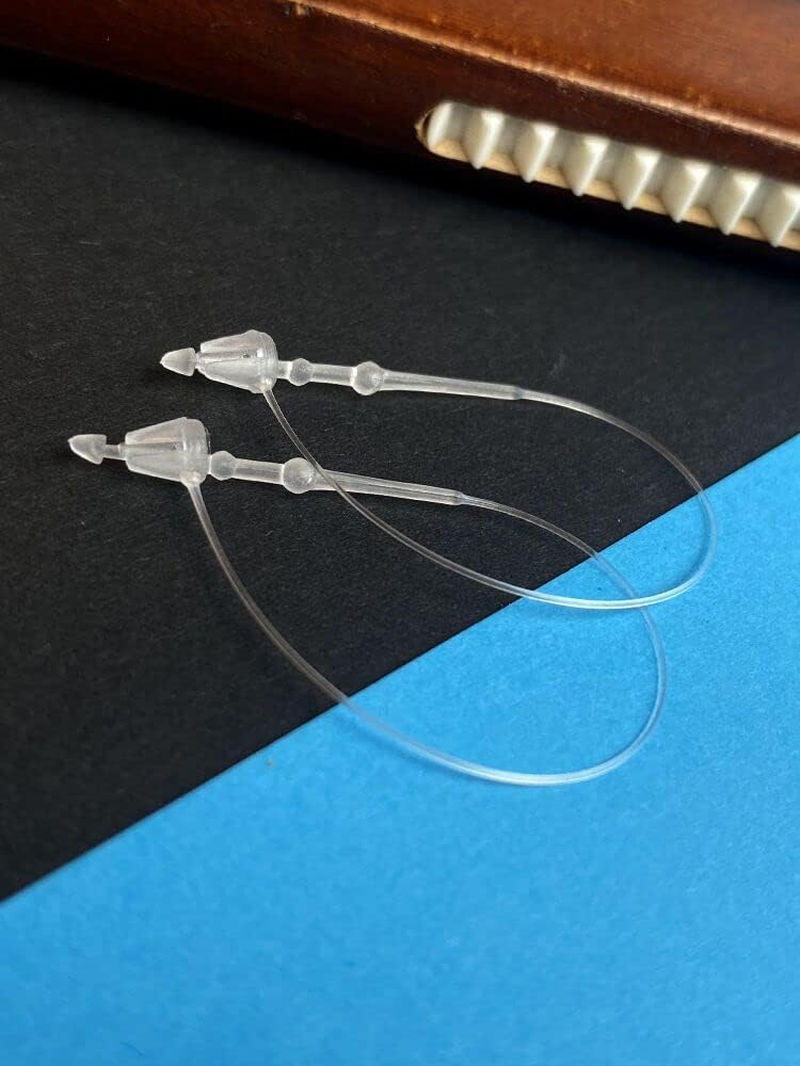 Plastic Fastener 1000Pcs Loop Pins Hang Tag Snap Lock Pin Security Loop for Retail Store Clothing (3 Inch) image number 3