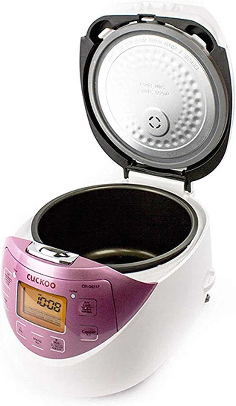 (CR-0631F) CUCKOO 6-Cup Electric Heating Smart Rice Cooker, 8 Menu Options, Slow Cook, Non-Stick Inner Pot, Reheat, Keep Warm Pink image number 2