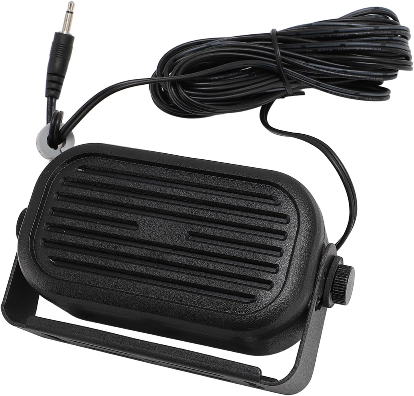 3.5Mm Car External Speaker,Loud and Clear Sound Mini External Speaker,Long Cable Car,For Cbham Scanners Mobile Transceiver image number 4