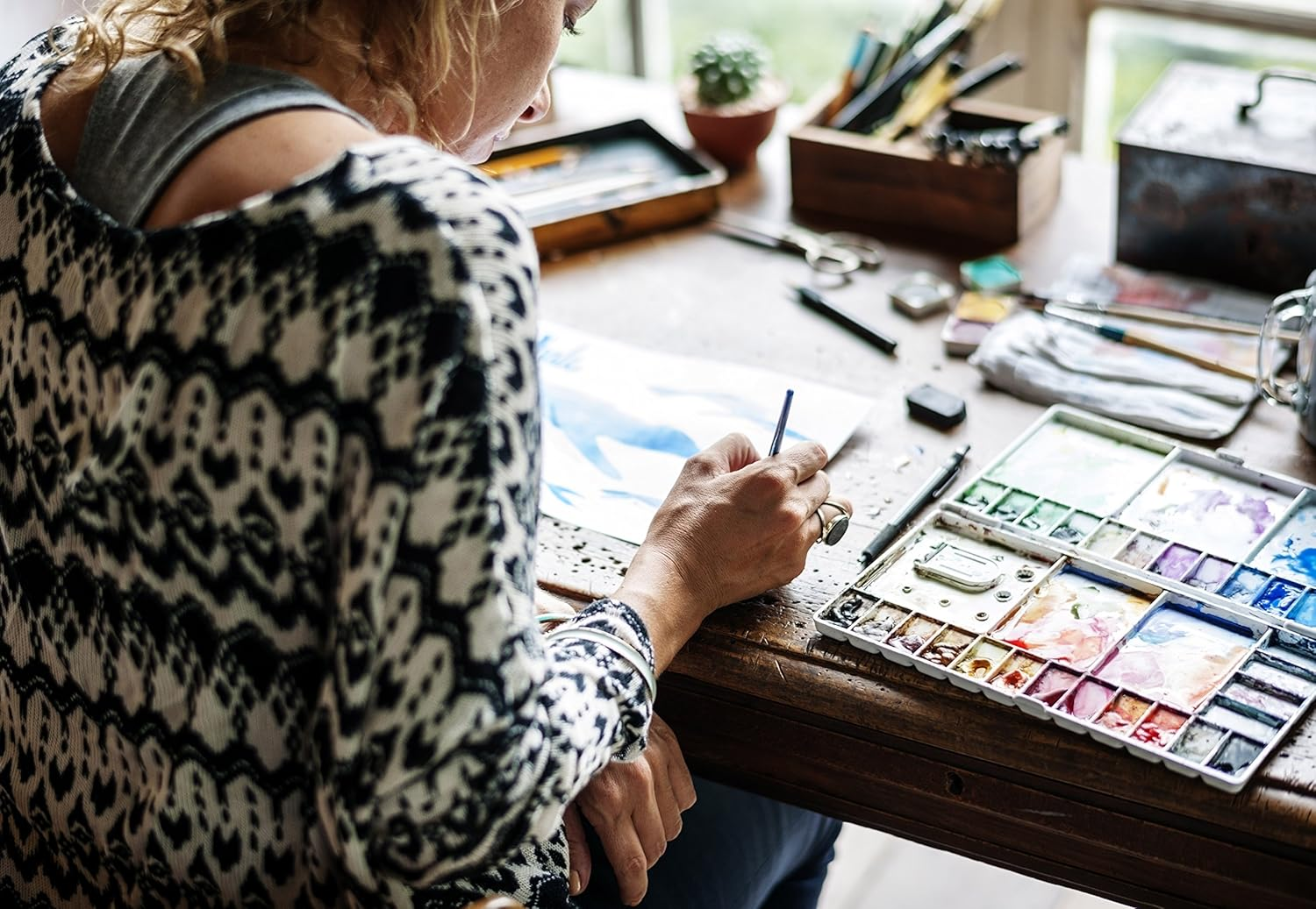 Clairefontaine Etival Spiral Watercolour Pad, 300Gsm, Torchon, 30 X 40 Cm