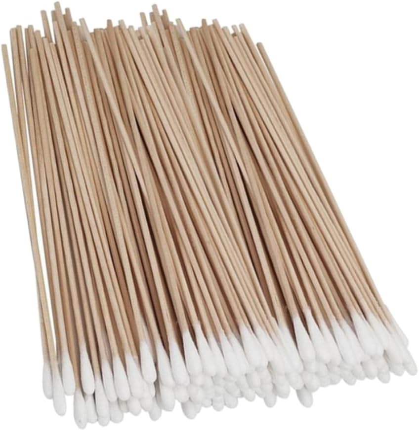 Cotton Swabs for Pets 400 Pack Single Head Wooden Stick Cleaning Swabs for PET Grooming and Hygiene image number 1