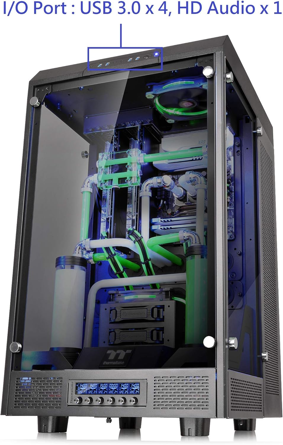 Thermaltake Tower 900 Black Edition Tempered Glass Fully Modular E-ATX Vertical Super Tower Computer Chassis CA-1H1-00F1WN-00 image number 3