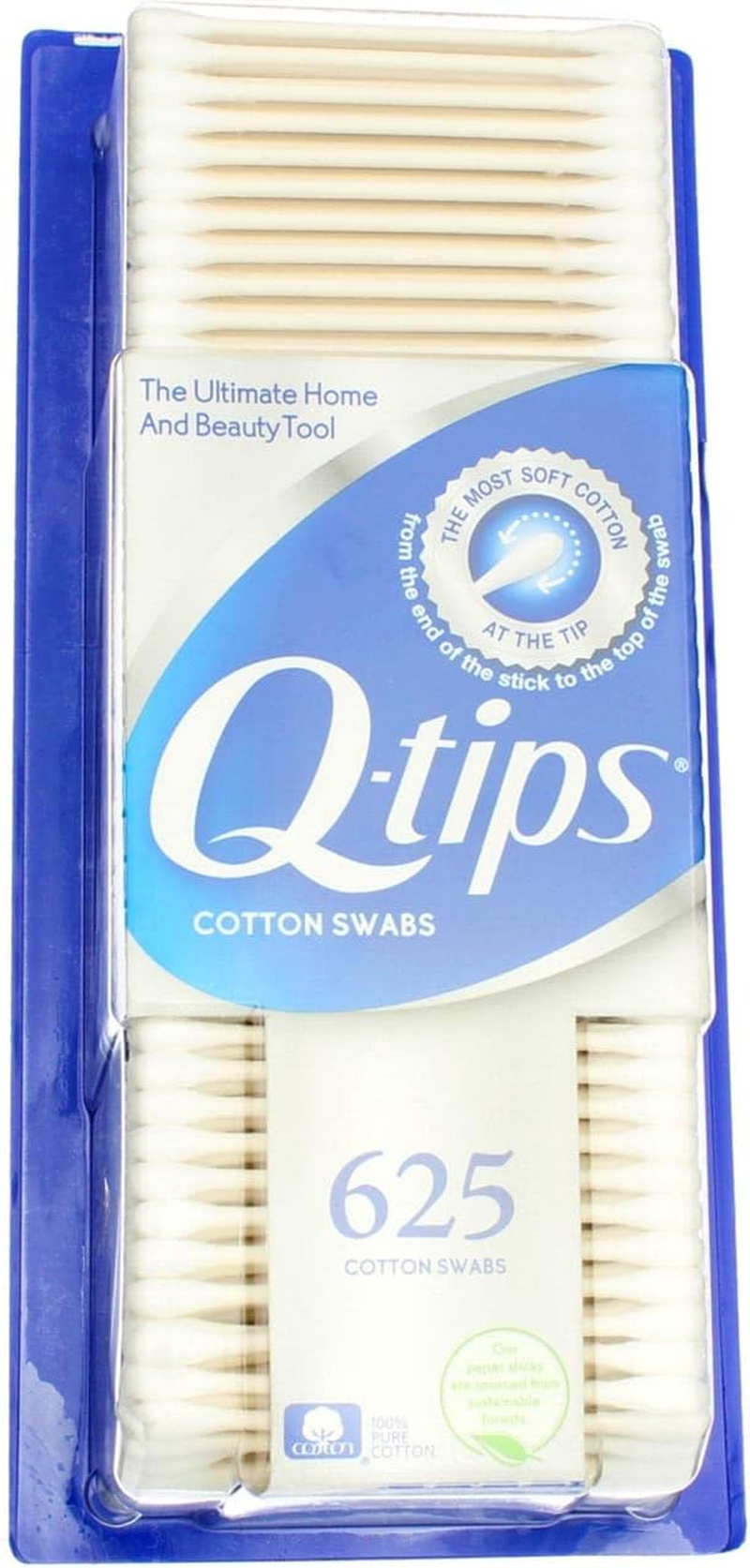 Q Tips Cotton Swab Size 625Ct Q Tips Cotton Swab 625Ct image number 4