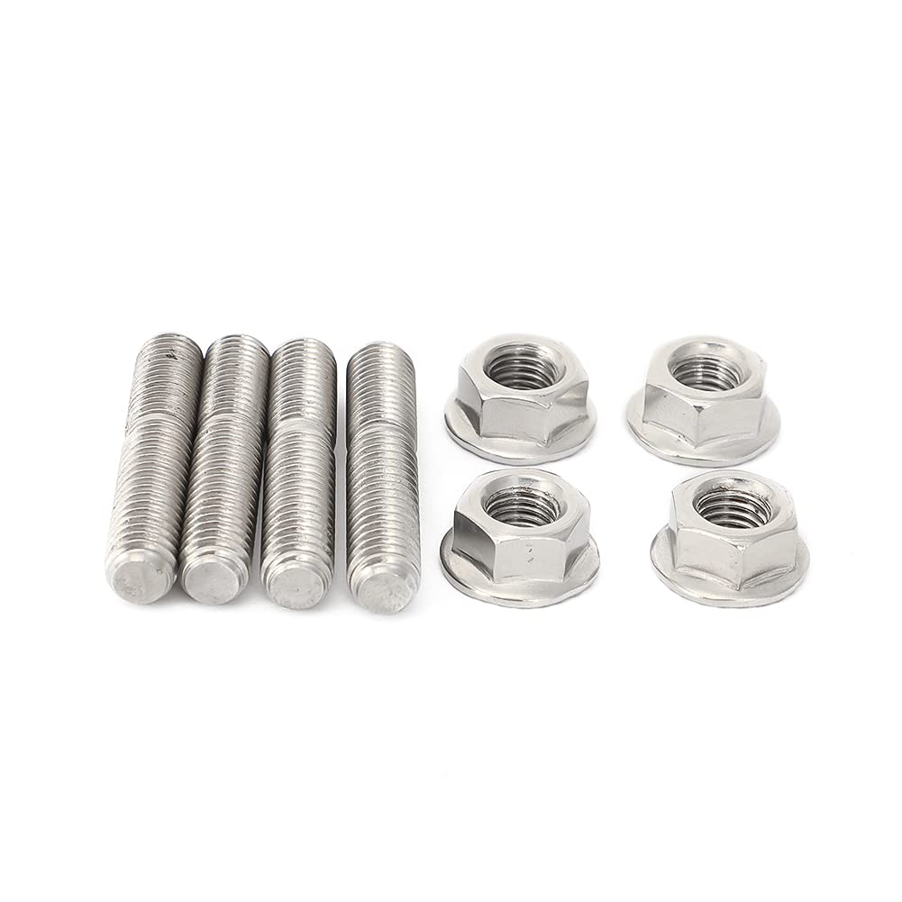 Alpha Rider Exhaust Studs Nuts Kit (8 Pieces) for 1984-2015 Harley Big Twin & 1986-2014 Sportster XL, Replaces OEM #16715-83 image number 1