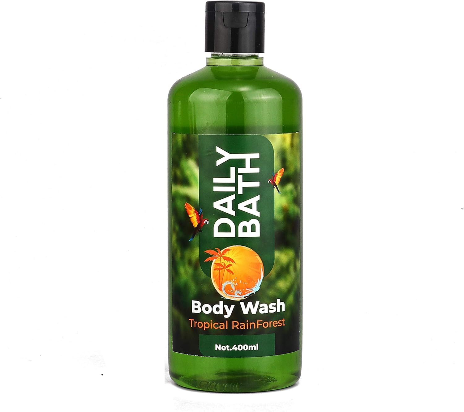 Jeehukm All Skin Types Daily Bath Body Wash Tropical Rain Forest & Mystical Peach Pack of 2 (400 ML EACH) BATH LOAF FREE image number 6