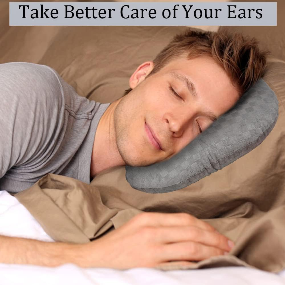 Ear Piercing Pillow for Side Sleepers, Pillow with an Ear Hole for CNH and Ear Pain Ear Inflammation Pressure Sores, O-Shaped Side Sleeping Pillow, Ear Guard Pillow image number 5