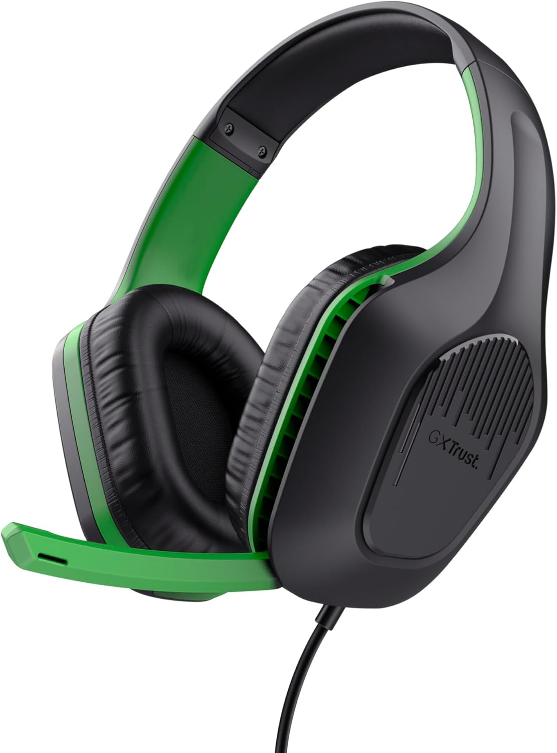Trust Gaming GXT 415PS Zirox Lightweight Gaming Headset for Xbox Series X/S with 50 Mm Driver, 1.2 M Cable, 3.5 Mm Audio Port, Over-Ear Headphones with Cable - Black/Green image number 6