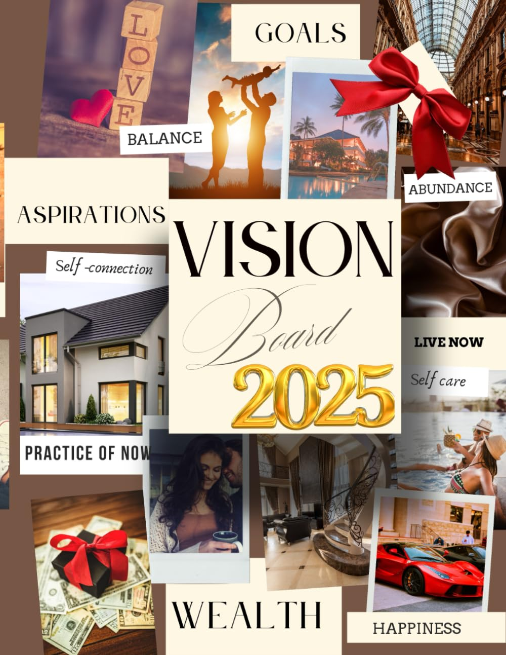 Vision Board 2025: Clip Art Magazine More Positive Elements in All Categories for Visualizing Your Goals & Dreams with Motivational Pictures, and ... to Create Your Dream Life & Best Year Ever