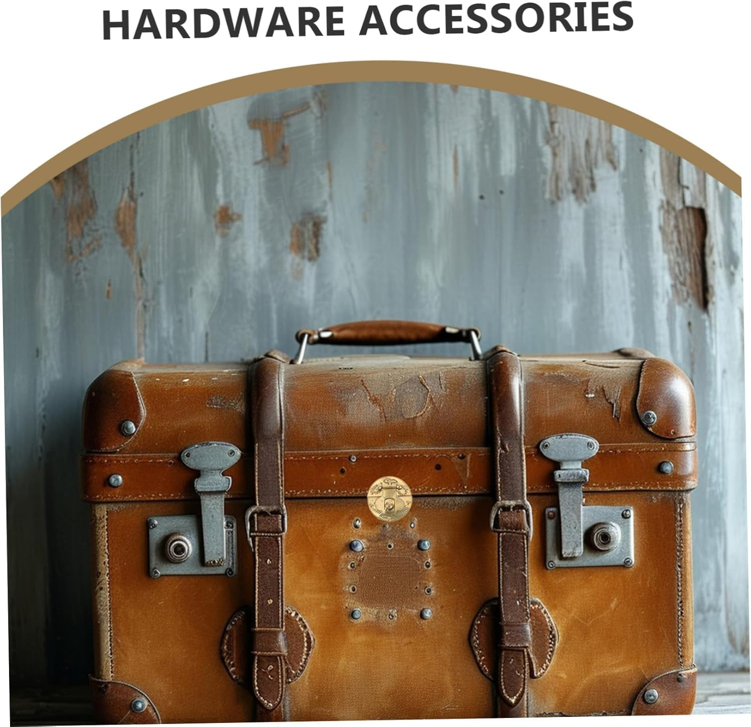 Fokmuaex 2Pcs Brass Box Clasp Latches - Decorative Lock Hardware for Jewelry Box, Cabinet & Small Wooden Cases, Vintage DIY Craft Accessories image number 5