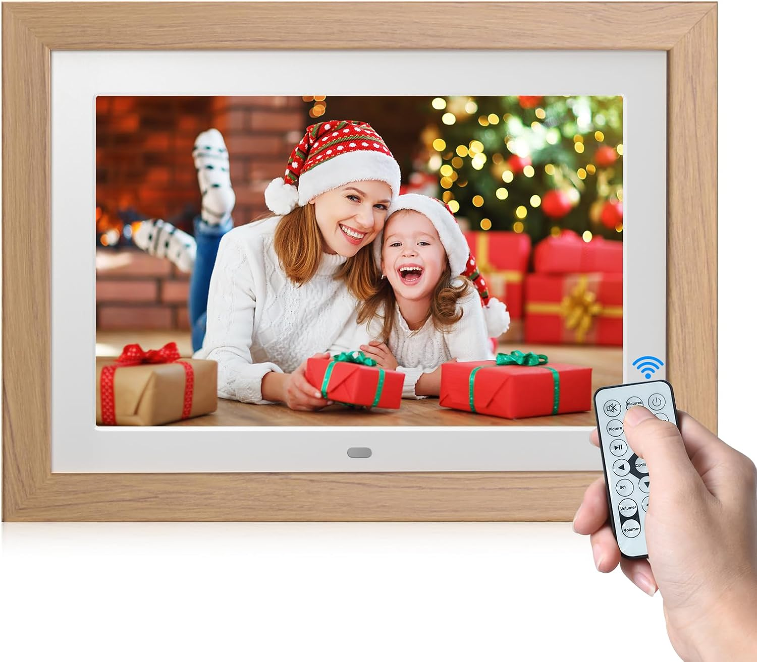 BWJBSW 10.1 Inch Wifi Digital Photo Frame, 1280X800 HD IPS Touch Screen with 32GB Storage, Digital Picture Frame for Wall/Tabletop Display, Extend Storage by Micro SD Card,