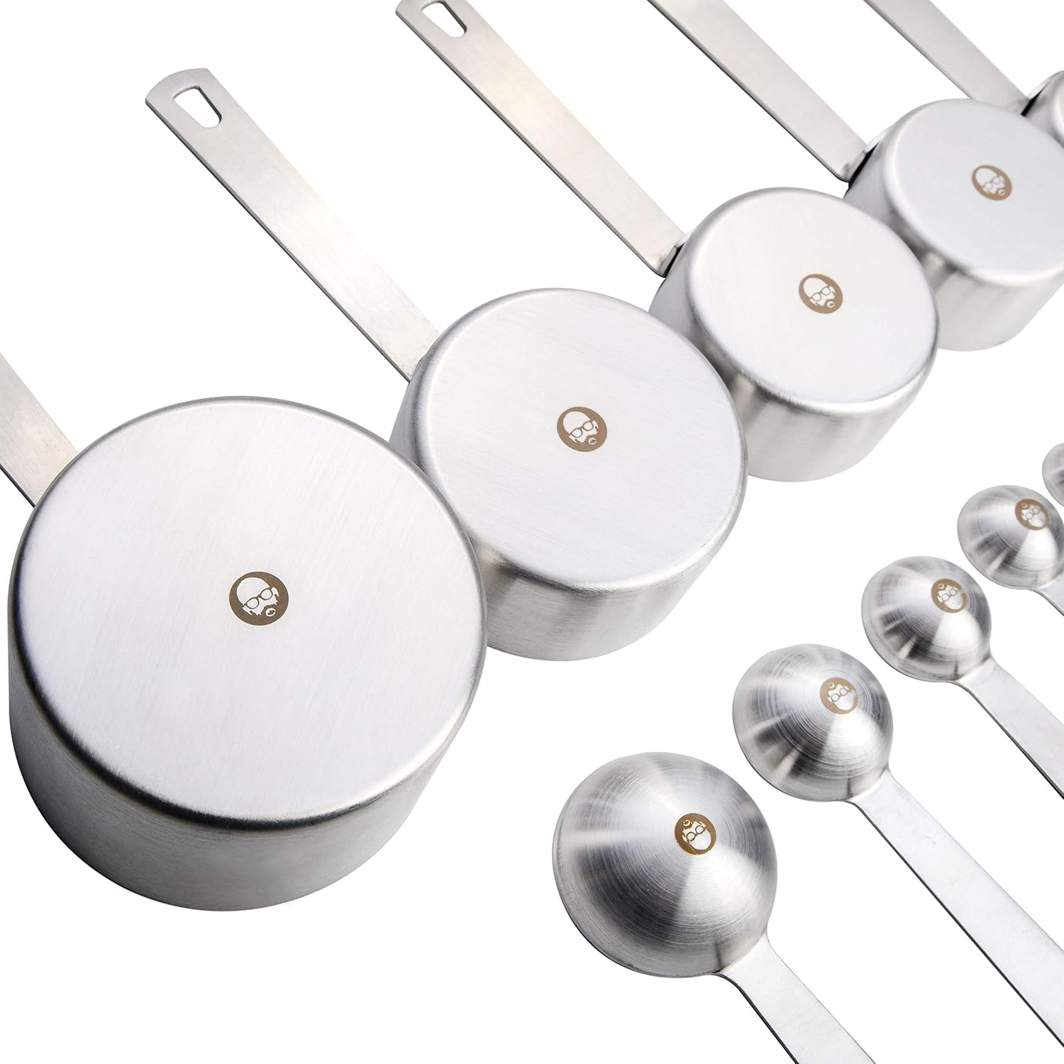 Babish 10-Piece Stainless Steel Measuring Cups & Spoon Set image number 4