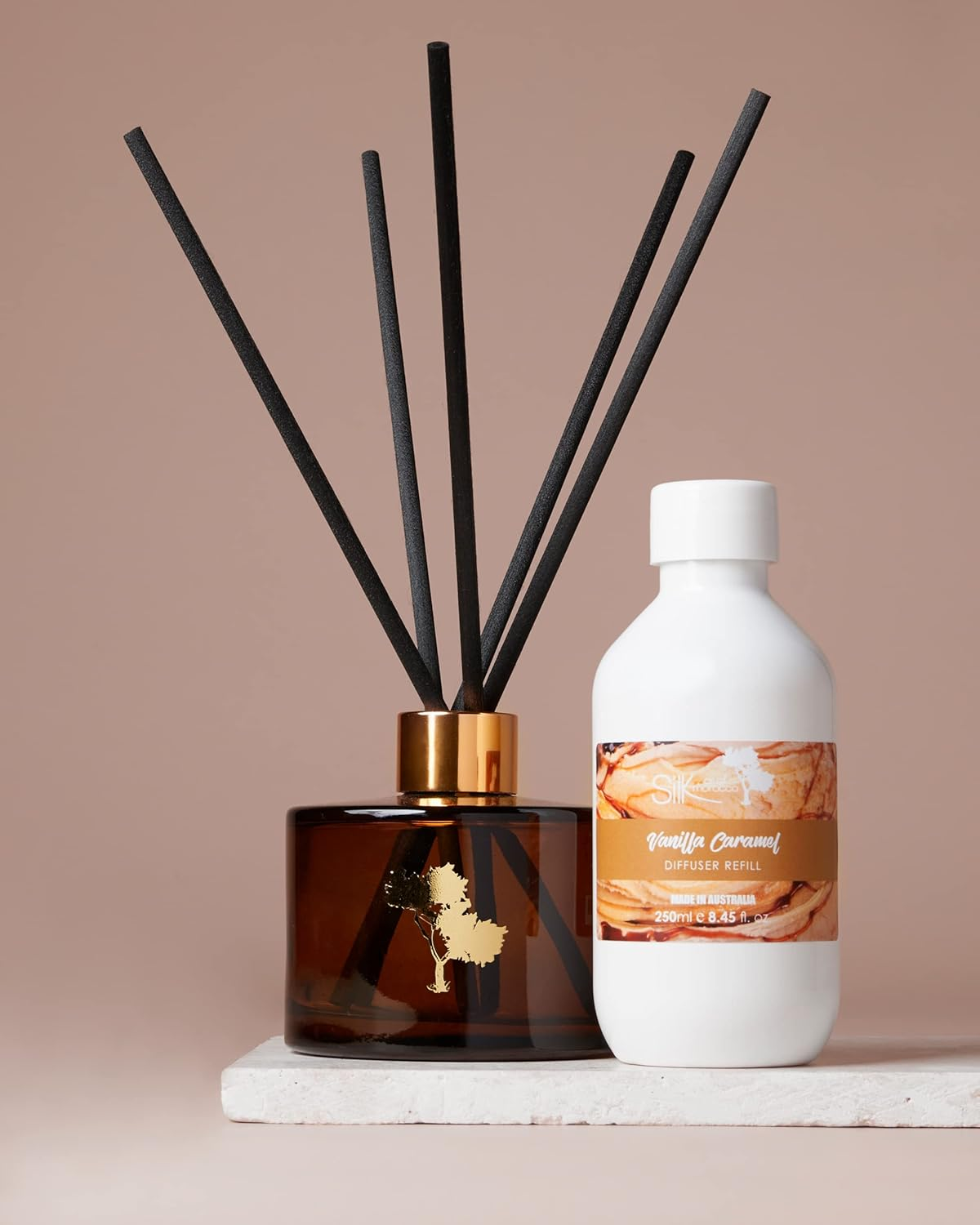 Silk Oil of Morocco Silk Oil of Morocco Diffuser Refill Vanilla Caramel 250 Ml, 250 Millilitre