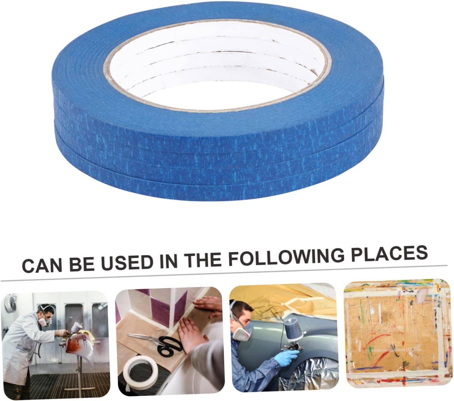4Pcs Heat-Resistant Tape Paper for Car Tape Adhesive Paper Use for Printing and High-Temperature Applications Included image number 2
