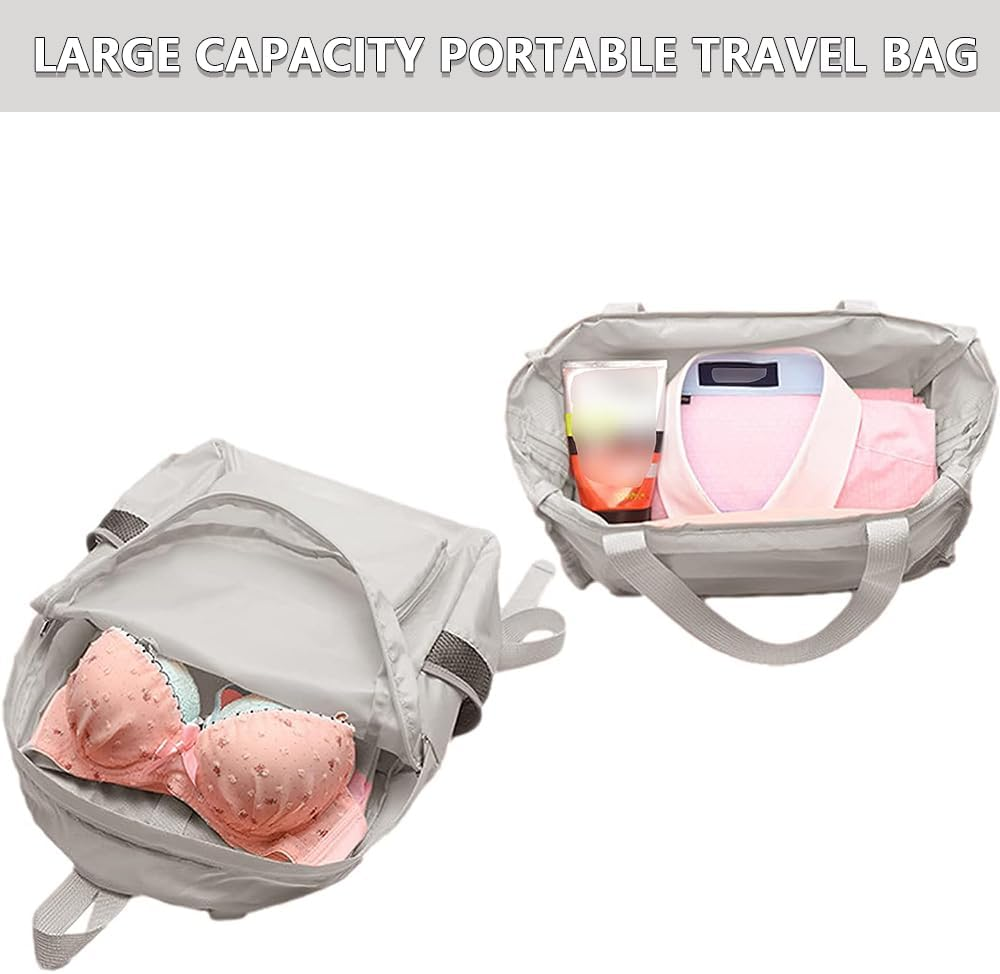 Foldable Travel Backpack, Lightweight Packable Daypack for Hiking, Camping, Outdoor Sports, Water-Resistant Mini Backpack for Men and Women (Khaki)