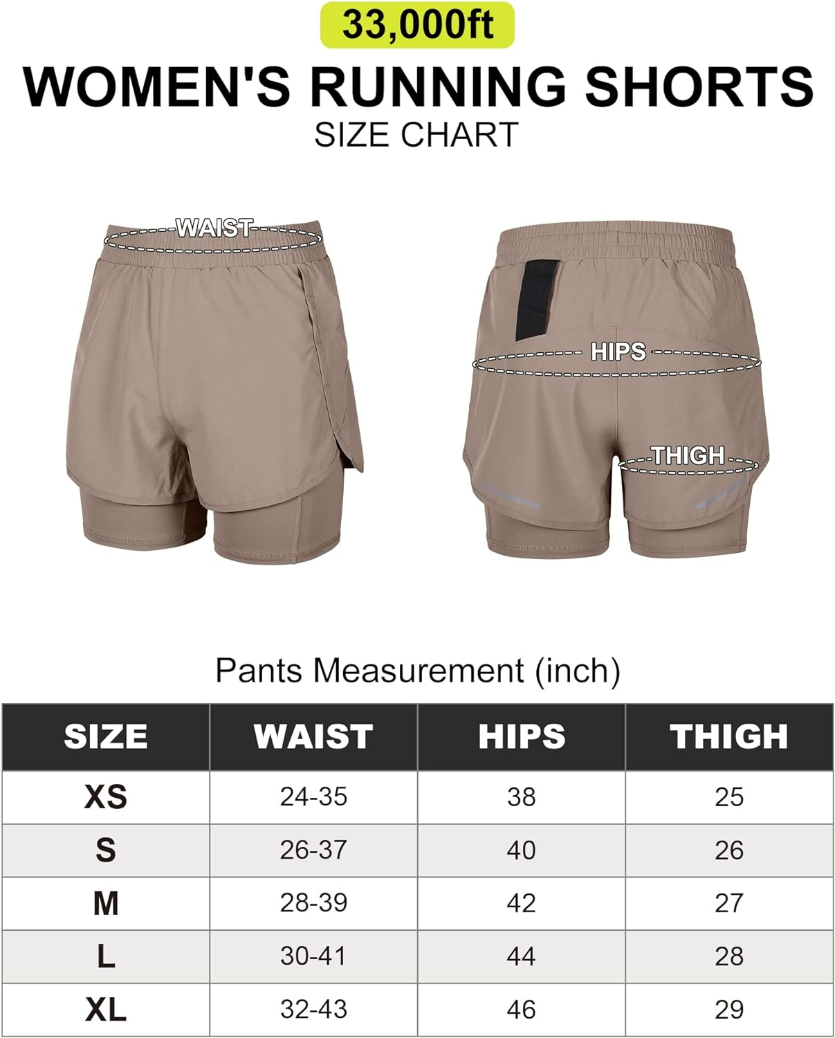 33,000Ft Women'S Running Shorts - Quick Dry, Breathable, Stretchable - Cobalt Blue