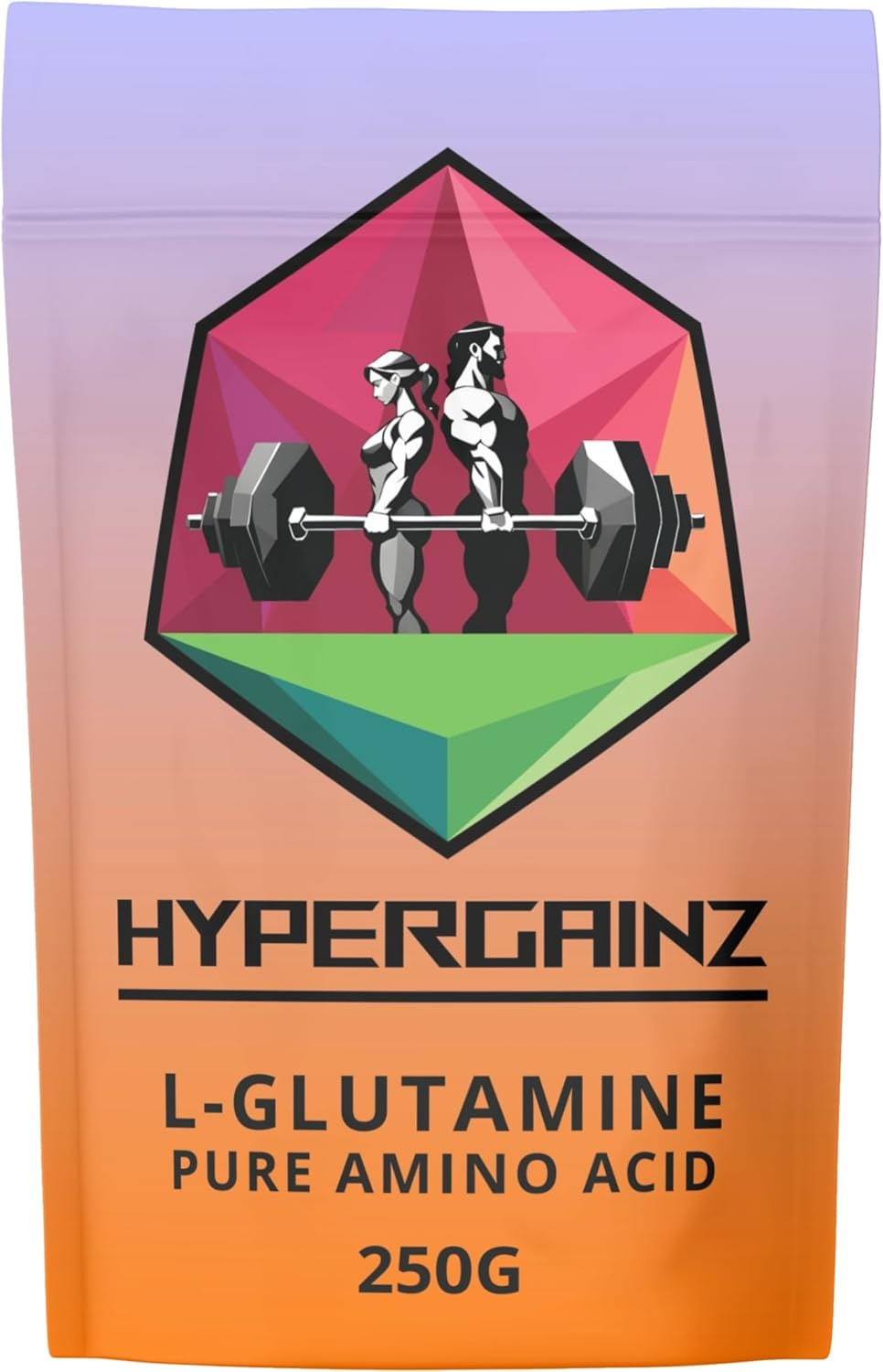 Hypergainz L-Glutamine Pure Amino Acid Powder Micronised L Glutamine Premium Quality 250G image number 1