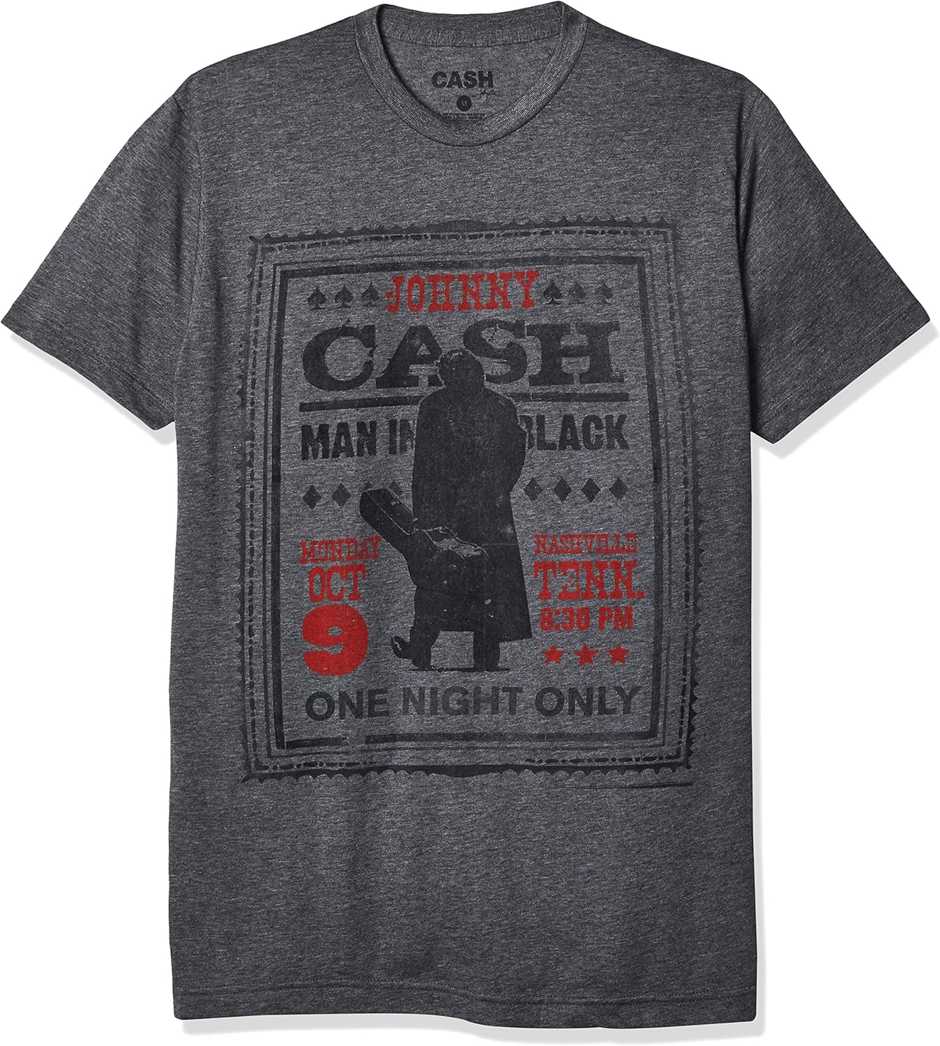 Johnny Cash Official One Night Only T-Shirt image number 1