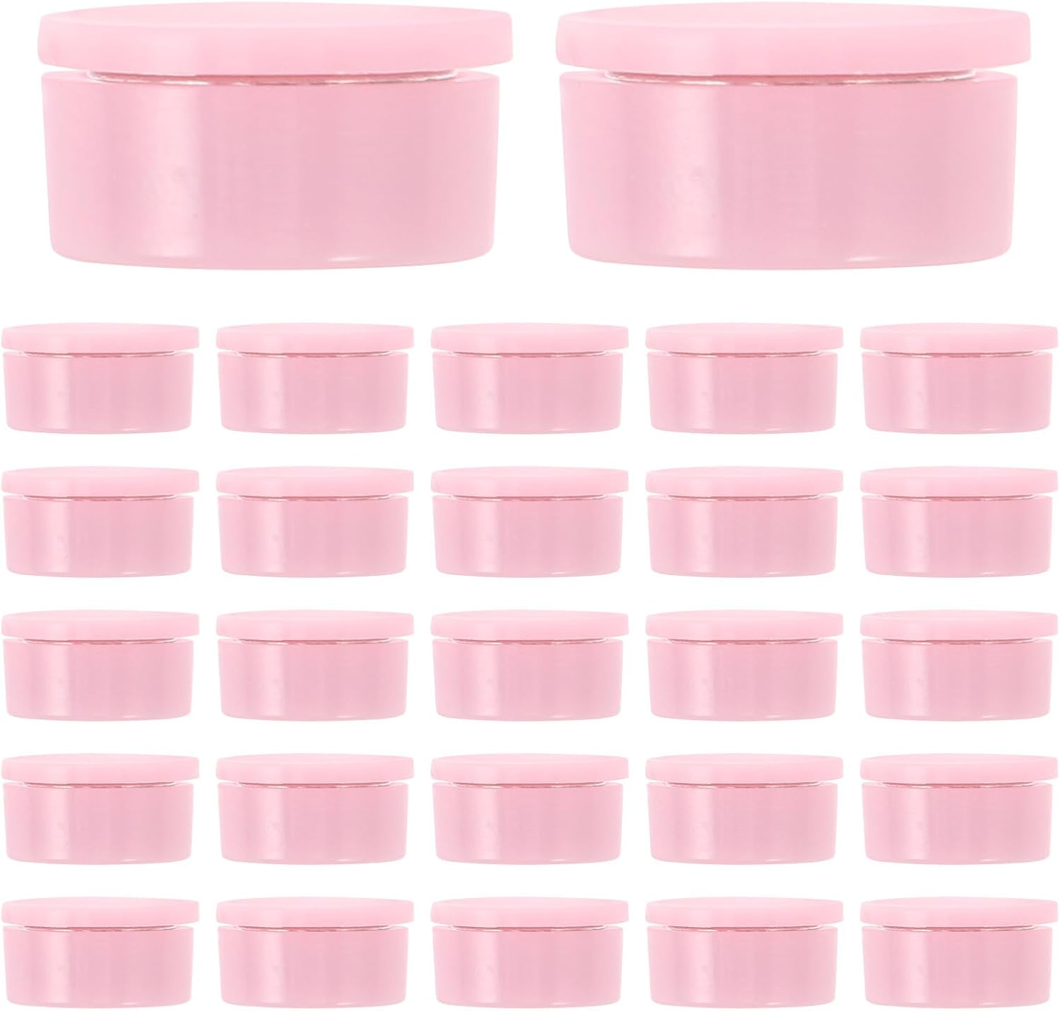 Healvian 40Pcs Spinning Nail Charm Bearings - Pink Plastic High-Speed Nail Art Rotating Shaft - 0.5X0.4 Inch Rotary Bearing for Fingernail Art Designs Crafting