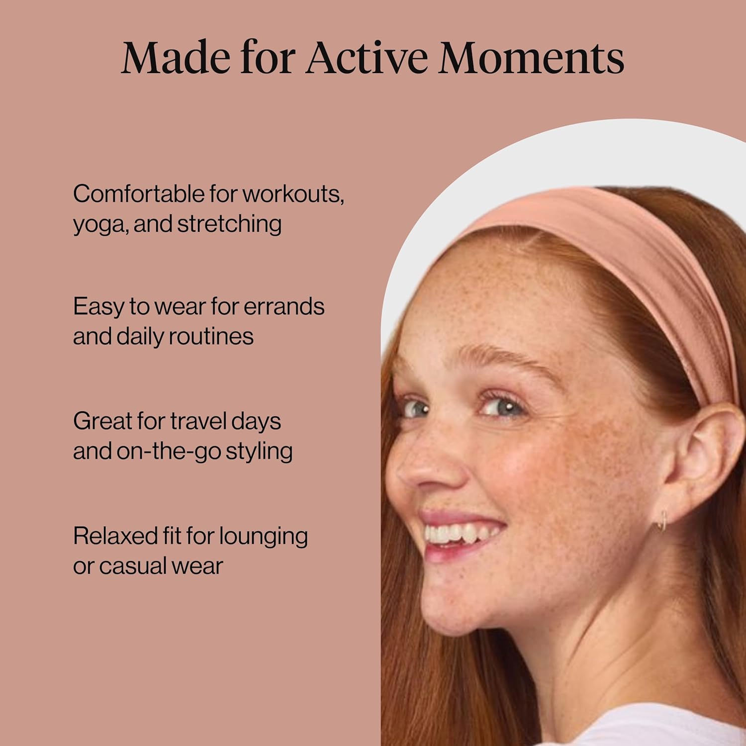 Kitsch Wide Headbands for Women - Fashion Sports Headband for Workout, Yoga, Gym, Running, Exercise | Stretchy Head Bands for Women&rsquo;S Hair | Hair Accessories for Women image number 4