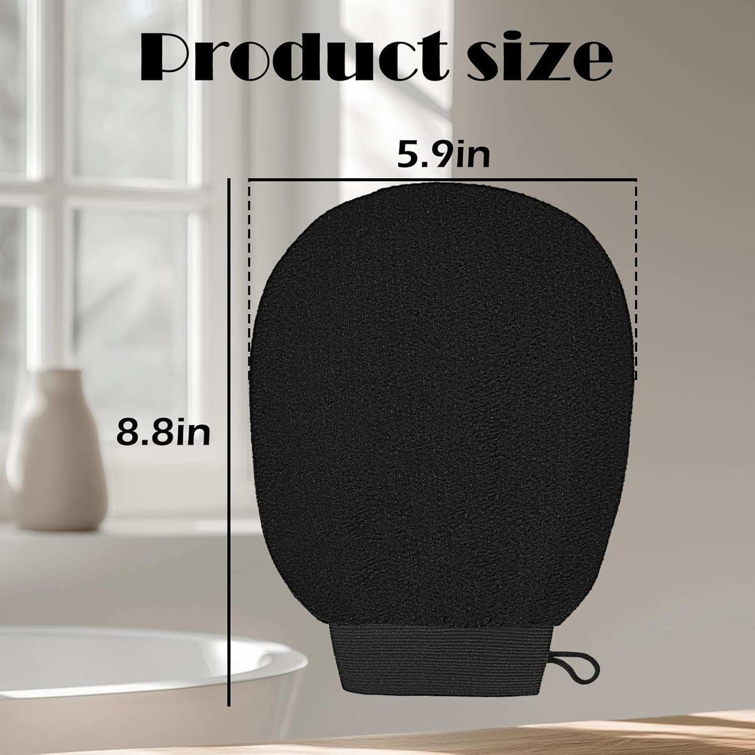 2Pc Ultra Thin Version Exfoliating Glove-Remove Unnecessary Dead Skin and Exfoliator（White） image number 1