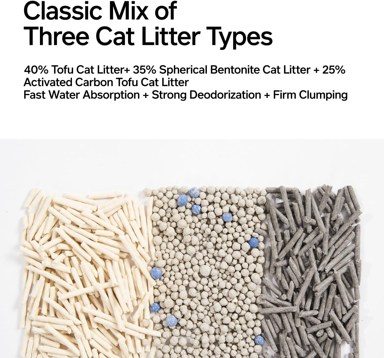 Pidan 3 in 1 Mix, 11.5 Lbs (5.2 Kg), Bucket Type, Cat Sand, Cat and Cat, Deodorizer, Minerals, Bentonite, Okara, Stiff, Light, Toilet, Odor, OFT Toilet Set, Mess Resistant, Hard, Odor, Cheap image number 3