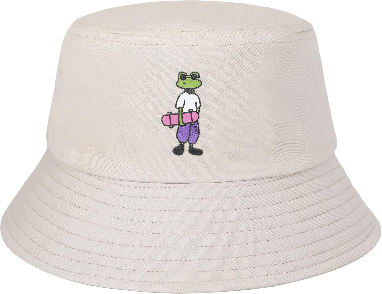 ZLYC Unisex Travel Lovely Print Bucket Hats Cute Outdoor Fishmen Cap image number 1