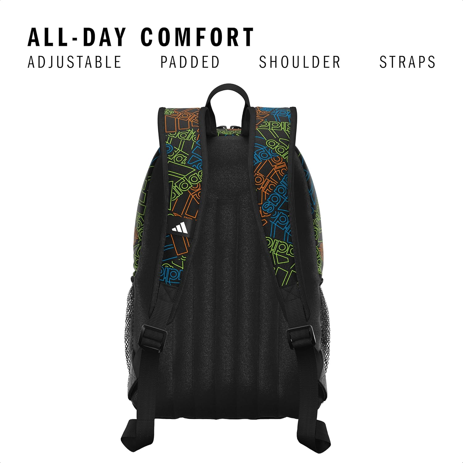 Adidas Originator Small Backpack for Men and Women, Athletic Book Bag with Laptop Sleeve - Adi Haze Clear Pink/Clear Pink/Grey Four image number 4