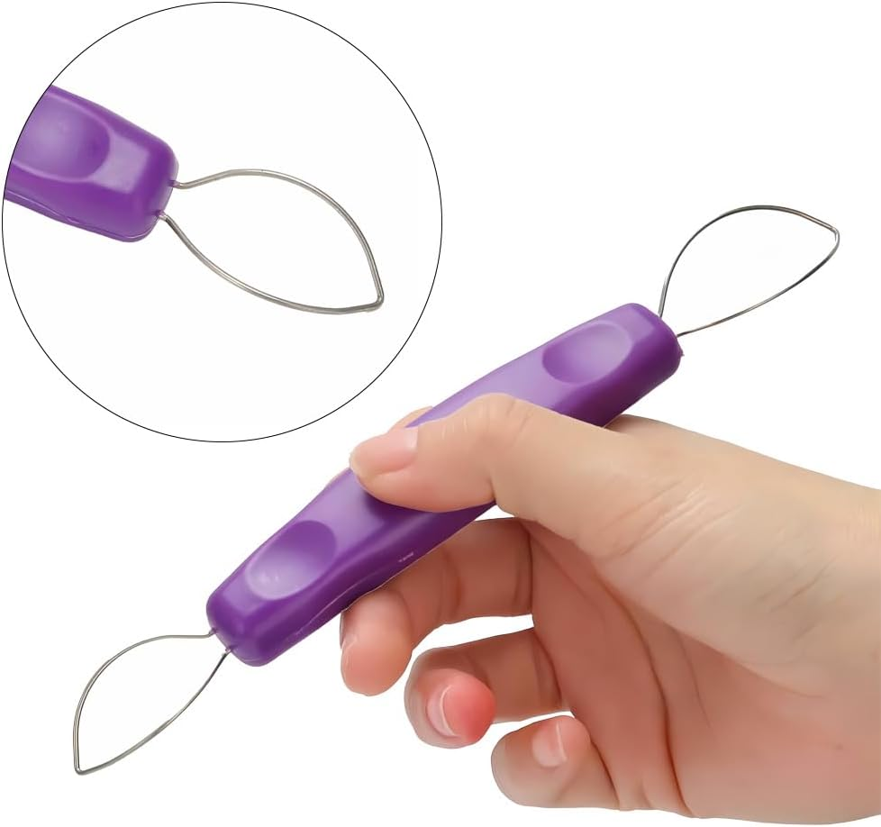 Multi-Function Fruit Kits Purple Grape Peeler Remover Portable Stainless Steel Grape Peeler Mini Kitchen Gadget Peeling Tool Fruit Accessory image number 3