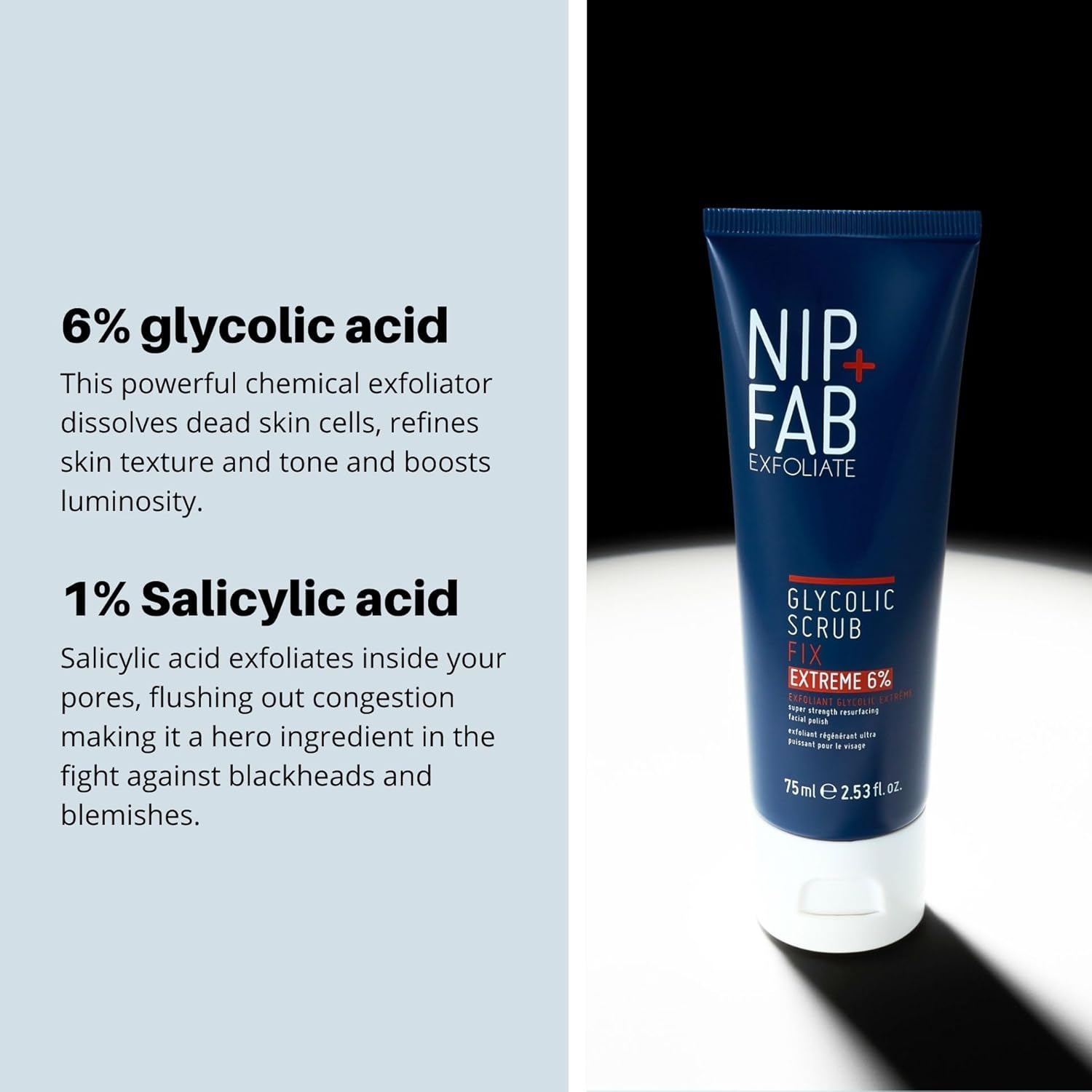 Nip+Fab Glycolic Fix Extreme Scrub, 75Ml image number 1