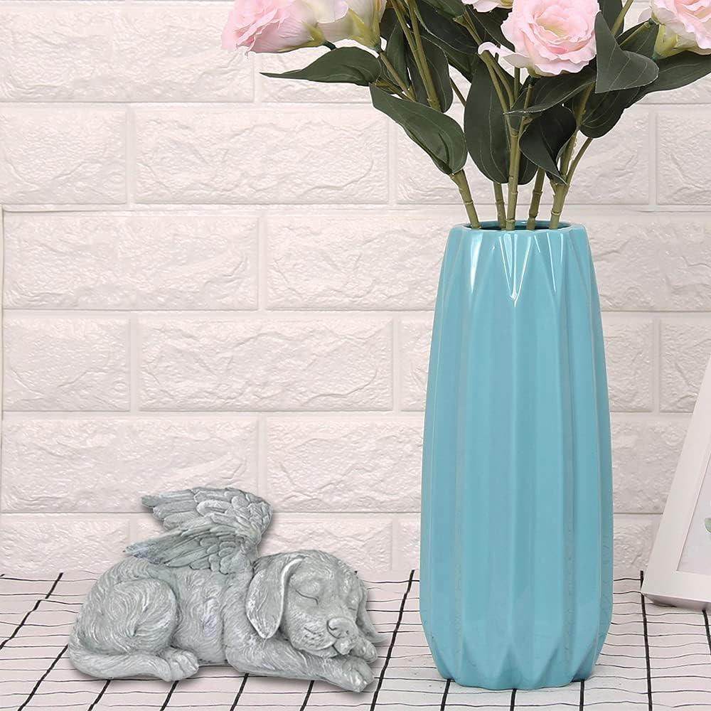 YILUXIANGYANG Dog Angel Wings Ornament Dog Angel Statue Mini Animal Statu for Garden Tombstones or Lawn Decoration image number 2
